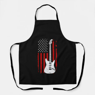 Delantal Guitarra Música Americana de EE. UU. Reproductor d