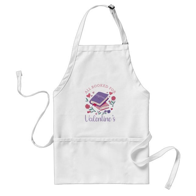 Delantal Gusano de libros - Todo preparado para San Valentí (Frente)