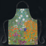 Delantal Gustav Klimt Flor Jardín Naturaleza<br><div class="desc">Un bonito cuadro del jardín,  un cuadro clásico de Gustav Klimt,  llamado Cottage Garden,  o Bauergarten,  1907,  que se encuentra cerca de un jardín de flores,  un cuadro de flores de colores.</div>