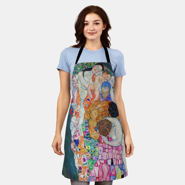 Delantal Gustav Klimt - Muerte y vida (Gastado)