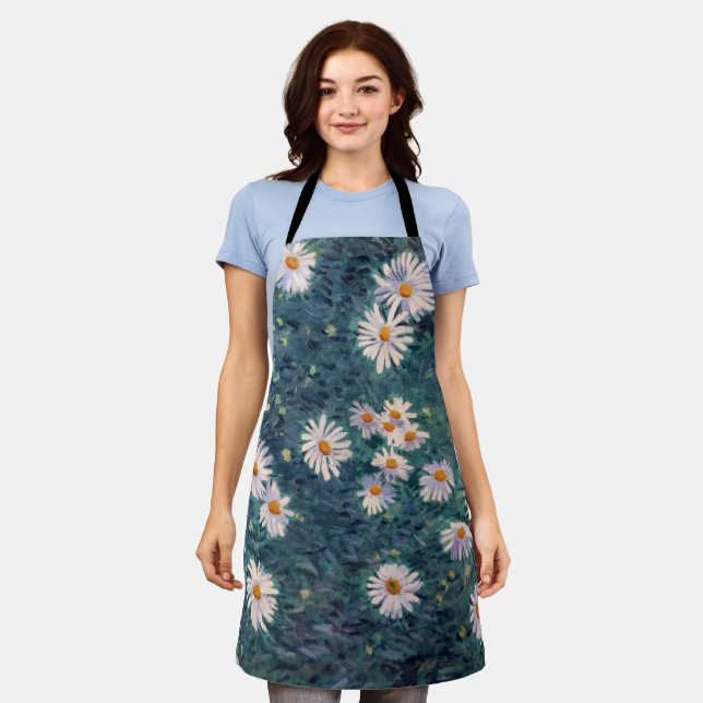 Delantal Gustave Caillebotte - Cama de Daisies, detalle (Gastado)