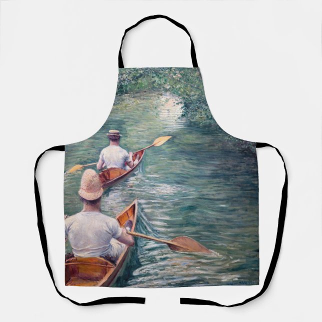 Delantal Gustave Caillebotte - Canoes on the Yerres (Anverso)