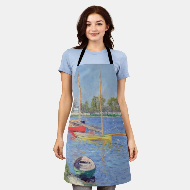 Delantal Gustave Caillebotte - El Sena en Argenteuil (Gastado)