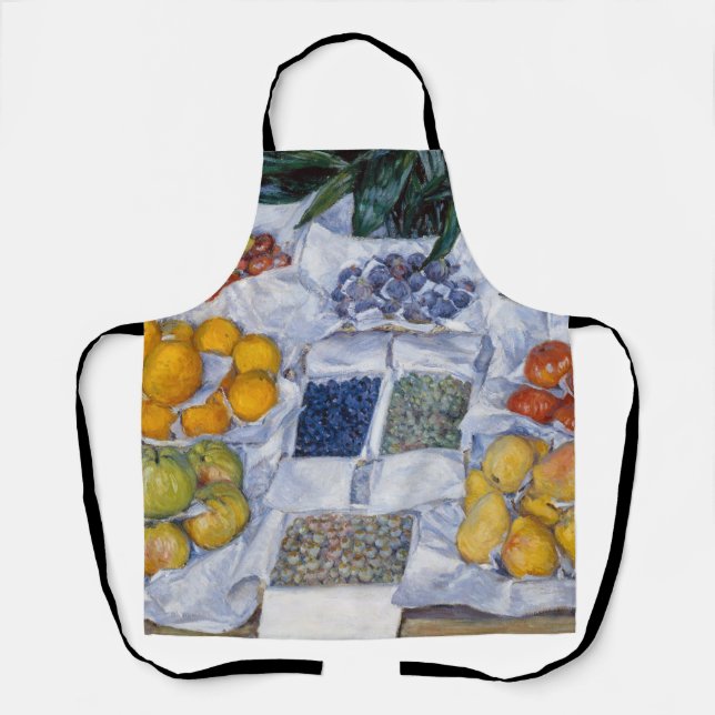 Delantal Gustave Caillebotte - Fruta mostrada en un stand (Anverso)
