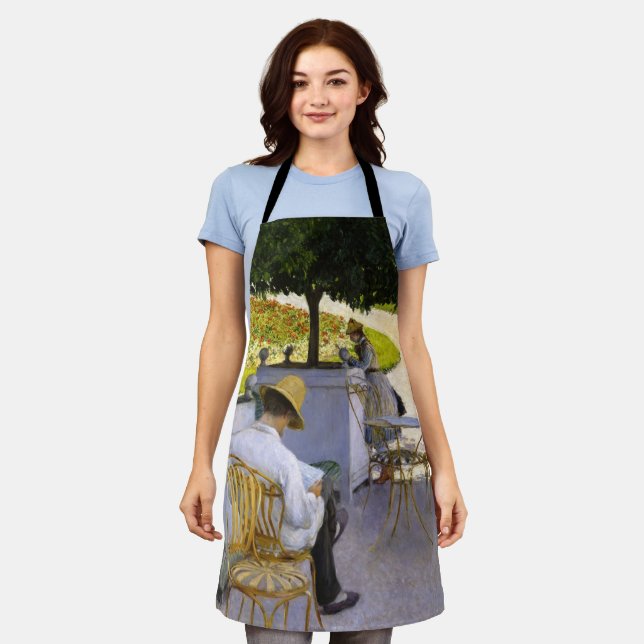 Delantal Gustave Caillebotte - Los árboles Naranjas (Gastado)