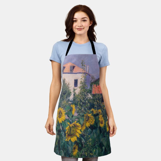 Delantal Gustave Caillebotte - Sunflowers, Garden (Gastado)