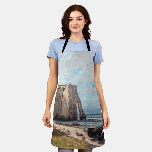 Delantal Gustave Courbet - Acantilados en Etretat después d (Gastado)