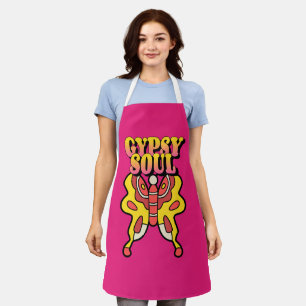 DELANTAL GYPSY SOUL VINTAGE COCINA ROSA APRON