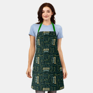 Delantal ¡Habla Alaskan! Apron verde oscuro