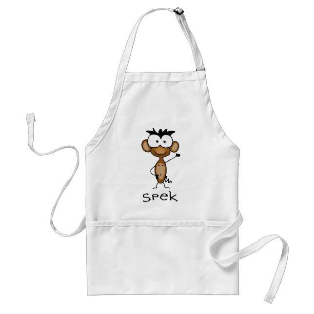 Delantal Habla el mono Apron (Frente)
