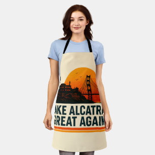 Delantal Hacer a Alcatraz grande de nuevo divertido