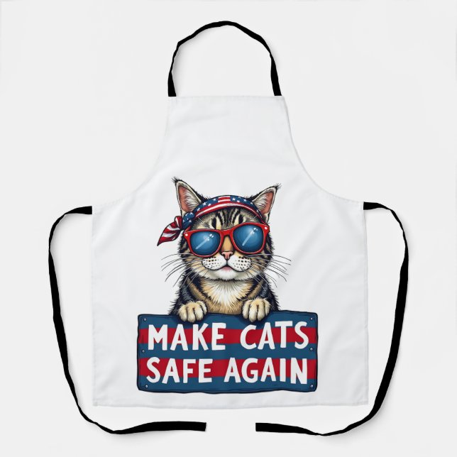 Delantal Hacer a los gatos seguros de nuevo el voto elector (Anverso)