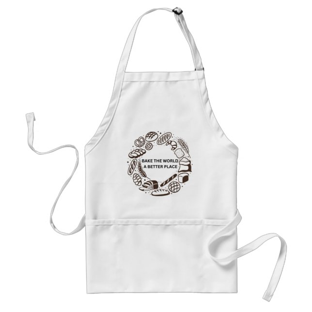 Delantal Hacer del mundo un lugar mejor Apron (Frente)