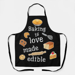 Delantal Hacer pan es comestible por amor: Apron de Baker
