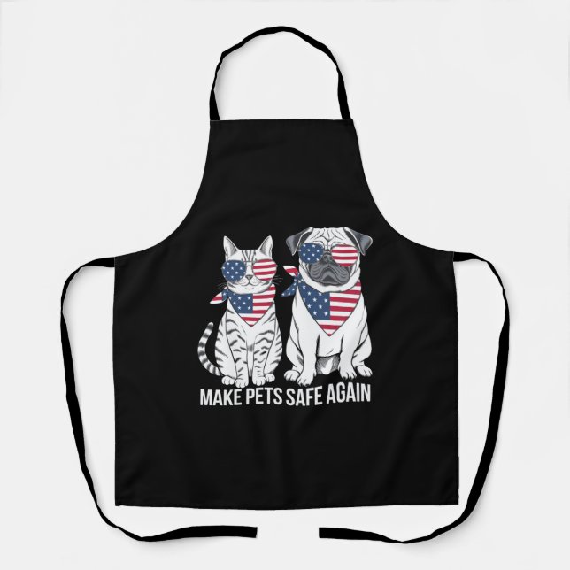 Delantal Hacer que los Mascotas vuelvan a estar seguros Tru (Anverso)