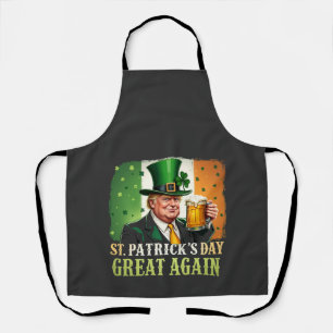 Delantal Hacer que San Patricio sea grande otra vez, Trump