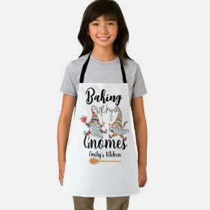 Delantal Haciendo el pan con mi panadería Personalizado Gno