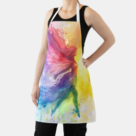 Delantal Hada de arco iris caprichosa - Cottagecore encanta