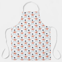 Delantal ¡Hagamos un muñeco de nieve!