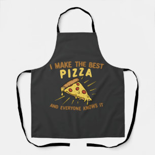 Delantal Hago la mejor pizza y todos lo saben