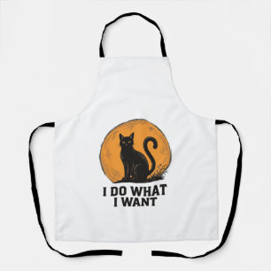 Delantal Hago lo que quiero Diseño de camiseta vintage de g