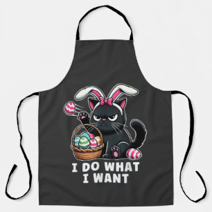 Delantal hago lo que quiero gato de Pascua