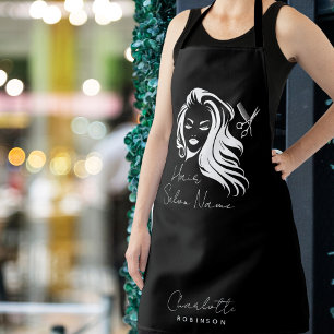Delantal Hair Salon Black