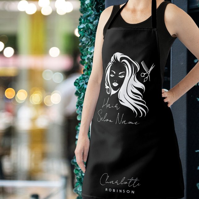 Delantal Hair Salon Black (Subido por el creador)