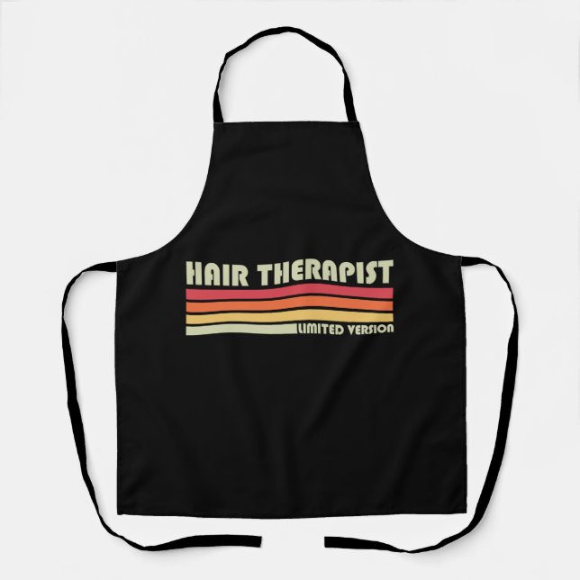 Delantal Hair Therapist Hair Stylist Retro Hairdr (Anverso)