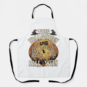 Delantal Halloqueen Ama Las Manos De Esqueleto De Halloween