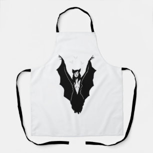 Delantal Halloween Bat Mujer Disfraces Diseño para Hallowee