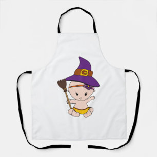 Delantal Halloween Bebé Bruja regalo divertido mujeres emba