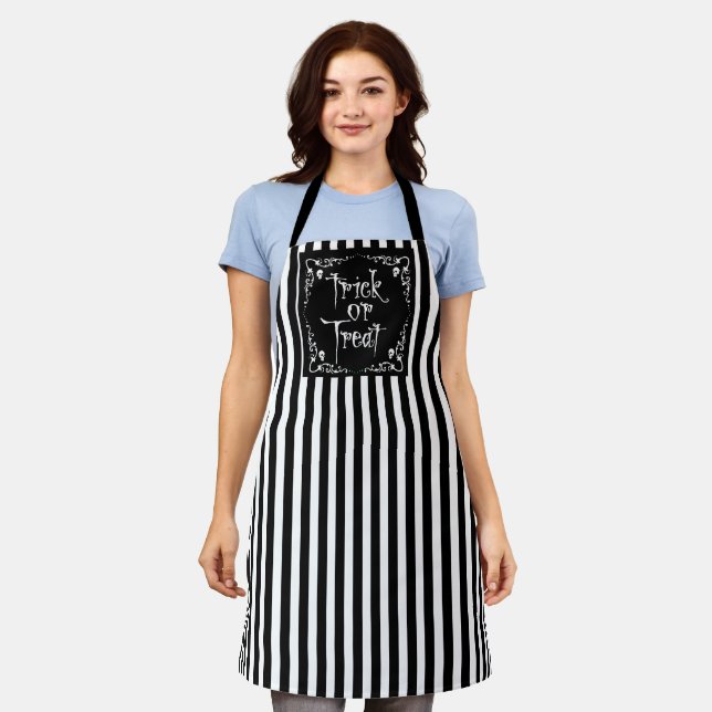 Delantal Halloween Black and White (Gastado)