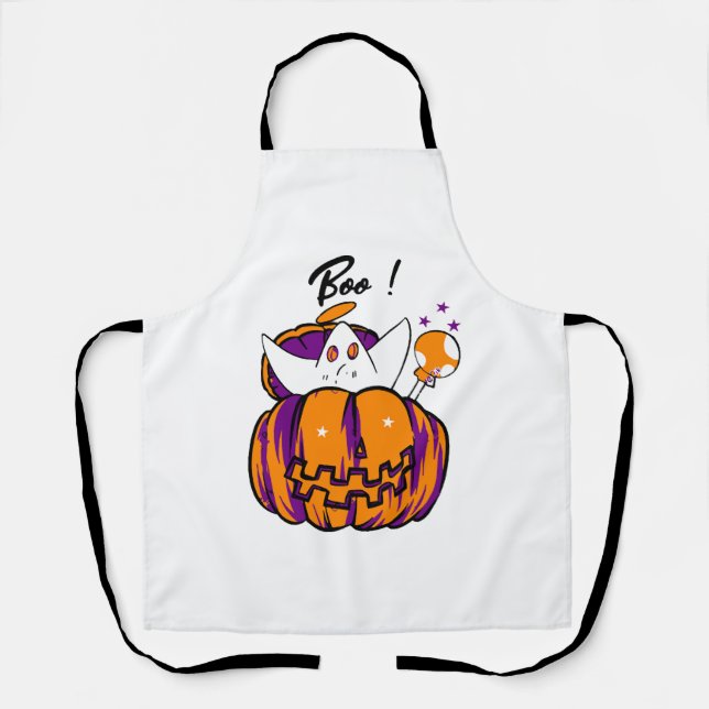 Delantal Halloween Boo (Anverso)