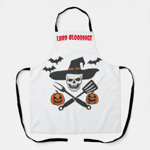 Delantal Halloween Bruja Warlock Cowboy Tema Apron
