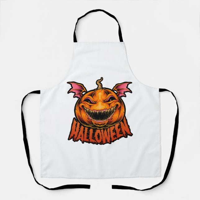 Delantal halloween camiseta de calabaza (Anverso)