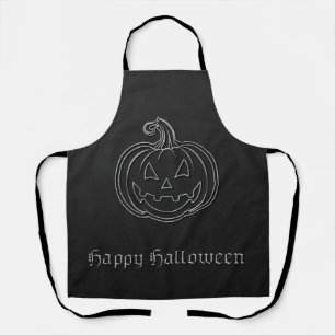 Delantal Halloween con linterna de Jack O'