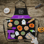 Delantal HALLOWEEN COOKIES Apron de impresión en todo el mu<br><div class="desc">Galletas de halloween para el panadero perfecto</div>