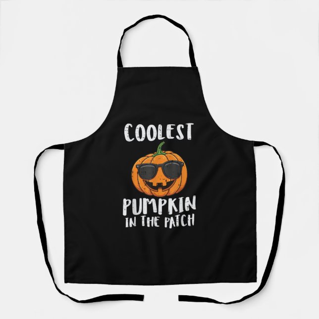 Delantal Halloween Coolest Pumpkin Patch Costume Men Boys K (Anverso)