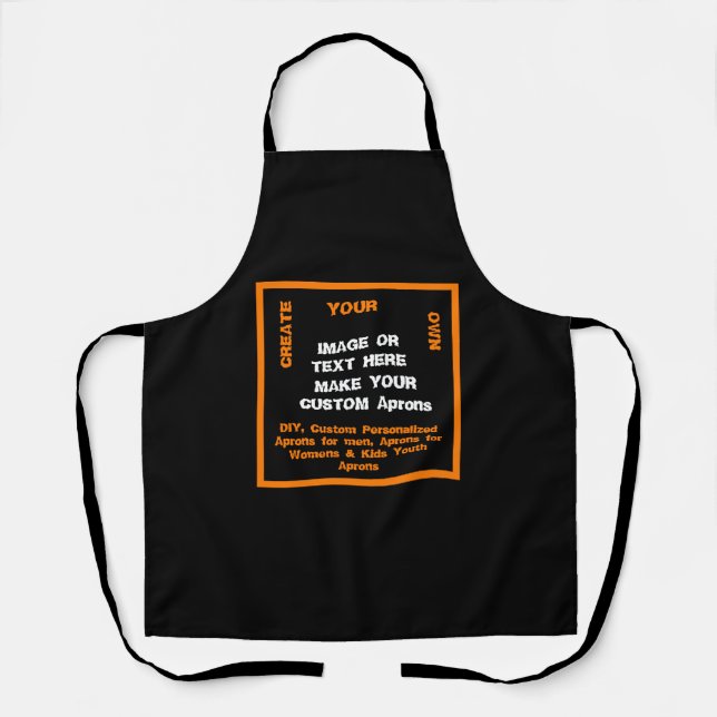 Delantal Halloween cree su propio chef, Personalizado Baker (Anverso)