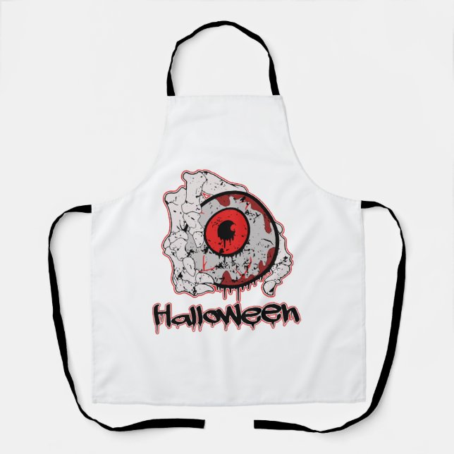 Delantal Halloween - Da miedo (Anverso)