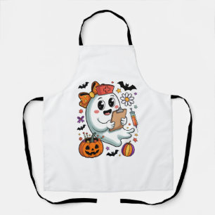 Delantal Halloween de café fresco de Boo'd