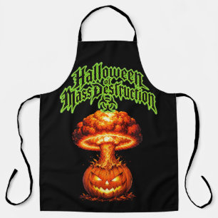 Delantal Halloween de Destrucción Nuclear Jack-o'-Lant