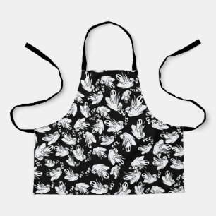 Delantal Halloween de ghosts amistosos