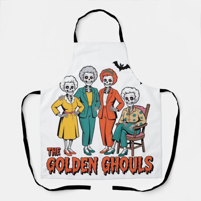 Delantal Halloween de los Chicas Golden Ghouls (Anverso)