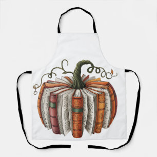 Delantal Halloween del libro de calabazas otoño Lover Bookt