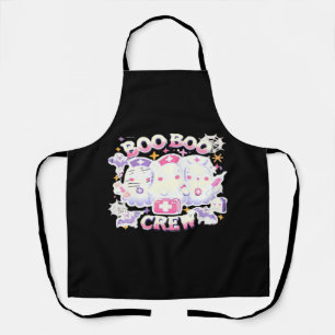 Delantal Halloween Enfermera Ghost Squad Boo Crew Funny Spo
