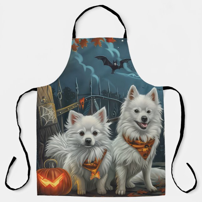 Delantal Halloween Espeluznante Eskimo Americano  (Anverso)