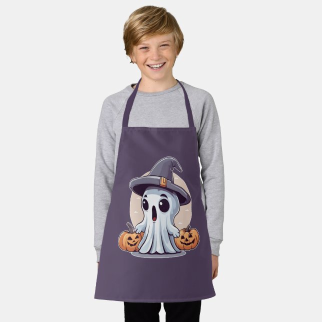 Delantal Halloween: Geist mit Kürbissen -  (Gastado)