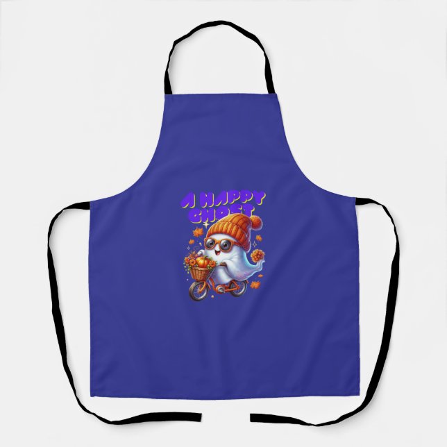 Delantal Halloween Ghost Boo Milk Tea Apron (Anverso)